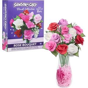 Tara Toys Sensory Clay Rose: The Sensory Clay Floral Collection Rose Bouquet